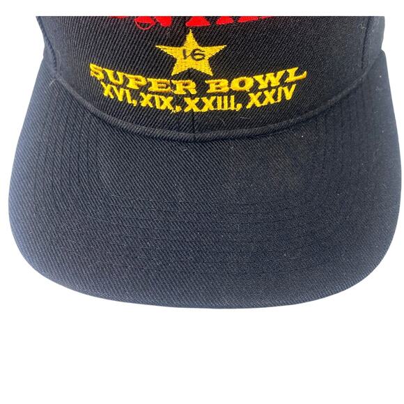 Vtg 90s LA Gear Joe Montana Super Bowl Champion MVP Hat San Francisco 49ers - Picture 5 of 7